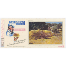Buvard publicitaire. Après la moisson (Haute Provence). Flan Lyonnais Entremets. Série A N°10.
