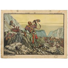 Tableaux muraux d'histoire de France : N°7 : Roland à Roncevaux : N°8 : Les vaisseaux normands