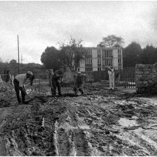 Rentrée scolaire au nouveau lycée-collège d'Orsay : Travaux de terrassement