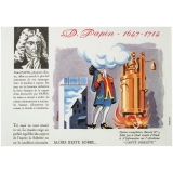 Buvard publicitaire. D. Papin (1647-1714). 