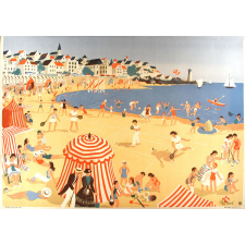 Tableau mural. Images de la vie. 15. La plage (Série n°4).