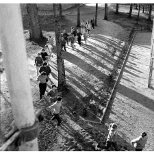 Lycée pilote mixte, Montgeron (Essonne) : entraînement à la course d’endurance dans le parc du lycée