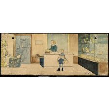 Tableau mural. A la boulangerie. 