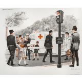 Tableaux de langage. Série IM 2 - n° 21c : Déjeuner dans l'avion. n° 22c : Secours de l'enfant accidenté. 