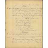 Cahier journalier / Pensionnat St Joseph à Formerie (Oise).