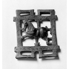 Musée des Antiquités nationales, Saint-Germain-en-Laye : boucle de ceinturon hun
