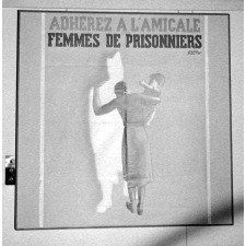 Exposition I.P.N. : inauguration officielle. Affiche réalisée par Paul Colin pour l'Amicale des Femmes de Prisonniers.