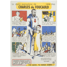 Buvard publicitaire. Le destin exemplaire de Charles de Foucauld (1858-1916).