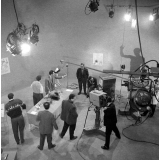 Enseignement audio-visuel. Enregistrement d'une émission médicale au studio rue Cognacq-Jay.