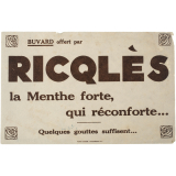Buvard publicitaire. Ricqlès. 