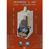 Tableau mural. Chaudière à gaz.