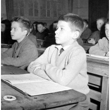 Ecole de garçons, rue Montcenis : exercice de mathématiques