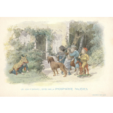 Carte réclame. La chasse. 