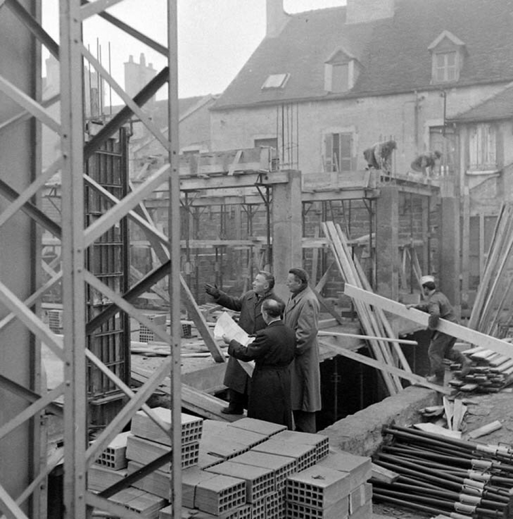 Inspection primaire de la Côte d'Or : visite du chantier de la nouvelle école
