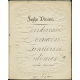 Cahier d'écriture. 