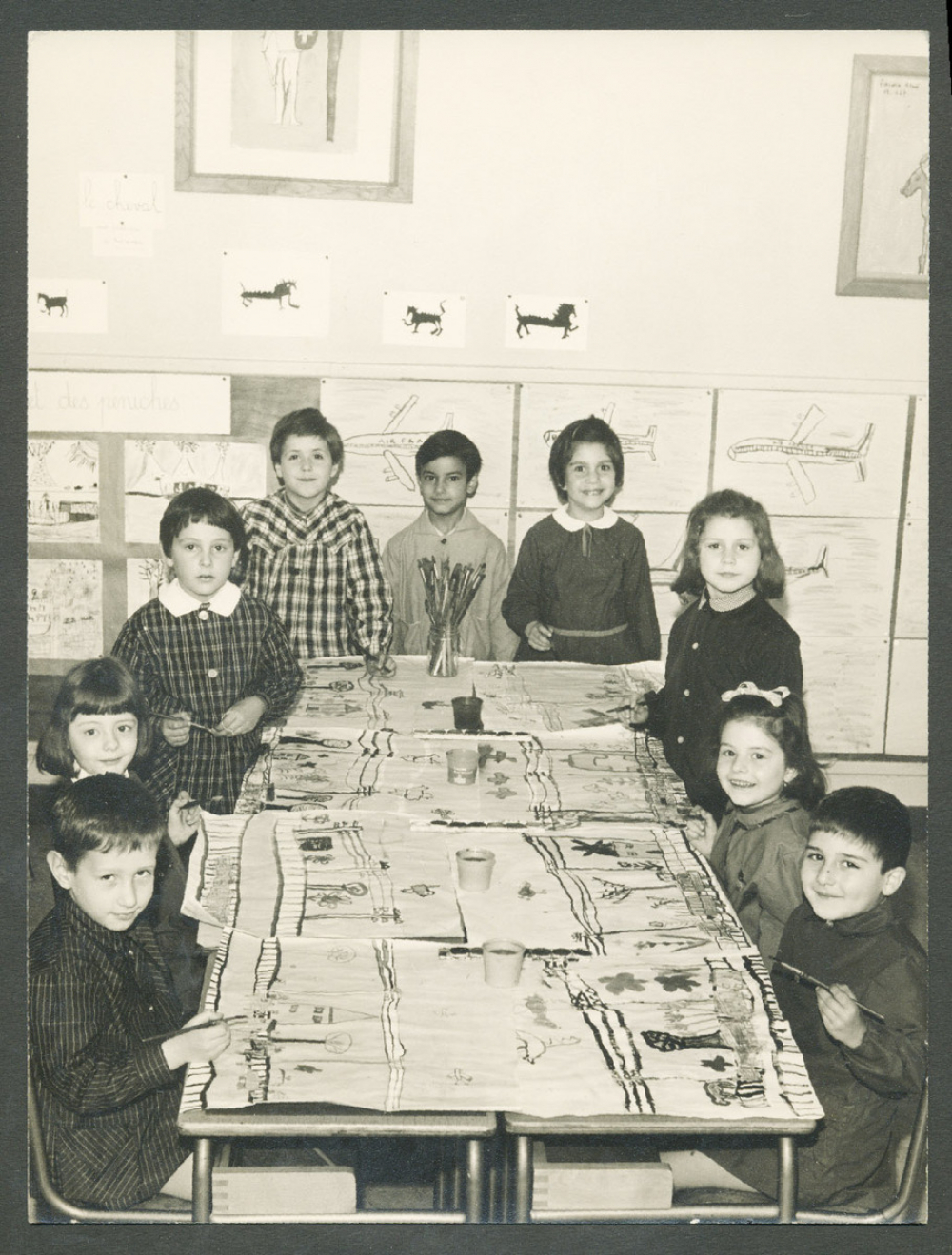 Journal de classe à l'école maternelle.