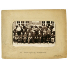 Photo de groupe, Ecole Primaire Supérieure & Professionnelle, Rouen.