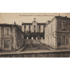 1572 - Chanas (Isère) - La Mairie, les Ecoles et la Poste.