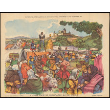 Une Foire de Champagne au XIIIe siècle. 