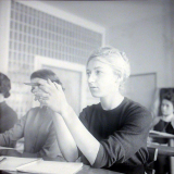 Université de Caen : Un groupe d'étudiantes pendant un cours
