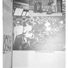 Exposition P.T.T : La photo d'un grand central téléphonique moderne