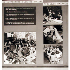 I.P.N. : exposition, Coopératives scolaires : une petite société démocratique.