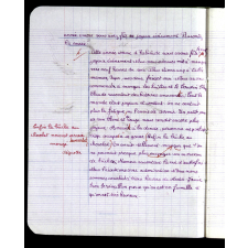Cahier de devoirs journaliers / Ecole de Barneville (Eure).