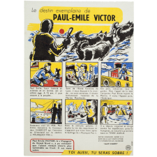 Buvard publicitaire. Le destin exemplaire de Paul-Émile Victor. 