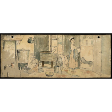 Tableau mural. La lessive. 