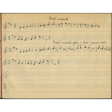 Cahier de musique.