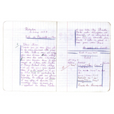 Cahier de devoirs journaliers / Ecole de Barneville (Eure).