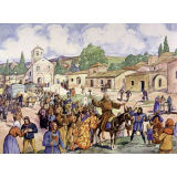 Tableaux muraux. Tableaux d'histoire C.E. : 11- La vie au château fort. 12- La croisade.
