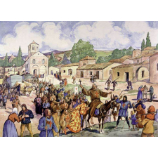 Tableaux muraux. Tableaux d'histoire C.E. : 11- La vie au château fort. 12- La croisade.