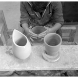 Lycée-pilote mixte de Montgeron. L'atelier de poterie.