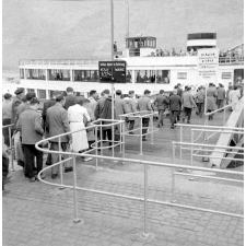 Voyage scolaire sur le Rhin : Bateau : Embarquement