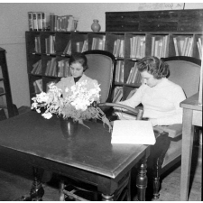 Lycée Edgar Quinet, la bibliothèque. Le salon de lecture.