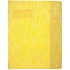 Protège-cahier en plastique.