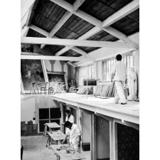 Institution publique d'éducation surveillée Saint-Maurice : l'atelier de peinture-décoration