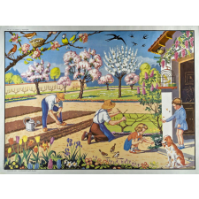 Tableau de vocabulaire : Série V3 : N°28- Le jardin au printemps. N°29- Au bord de la rivière.