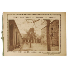 Cours Saint-Jean - Béziers. (Hérault). 1927-1928.