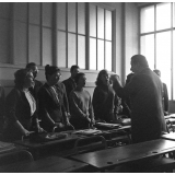 Enseignement musical. La répétition du choeur du lycée La Fontaine.