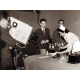 Enseignement audio-visuel. Enregistrement d'une émission médicale au studio rue Cognacq-Jay.