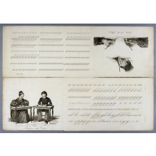 Polytechnographie. Modèles brevetés d'écriture cursive et de dessin. Leçons simultanées sur la religion et la morale, l'histoire, la géographie universelle et les voyages, la littérature, la physique, la chimie, l'histoire naturelle, l'agriculture, l'industrie, le commerce, la mécanique, l'architecture, les beaux-arts, et les arts d'agrément. Exercices manuels, mnémoniques et intellectuels, d'orthographe, de calligraphie, de dessin, de style, et de composition écrite.