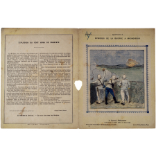 Explosion du fort hova de Farafate - Épisodes de la guerre à Madagascar n°15.