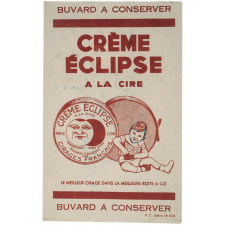 Buvard publicitaire. Crème Eclipse à la cire. 