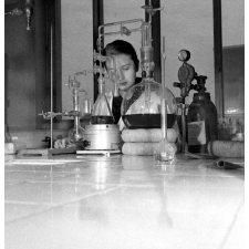 Faculté de sciences : les travaux pratiques en chimie.