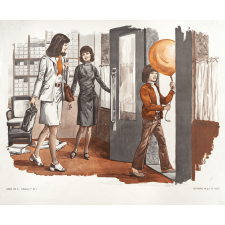 Tableaux de langage. Série IM 3 - n° 47c : la partie de boules. n° 48c : dans le magasin de chaussures. 