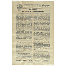 Géographie. G9. Côtes de la Méditerranée.