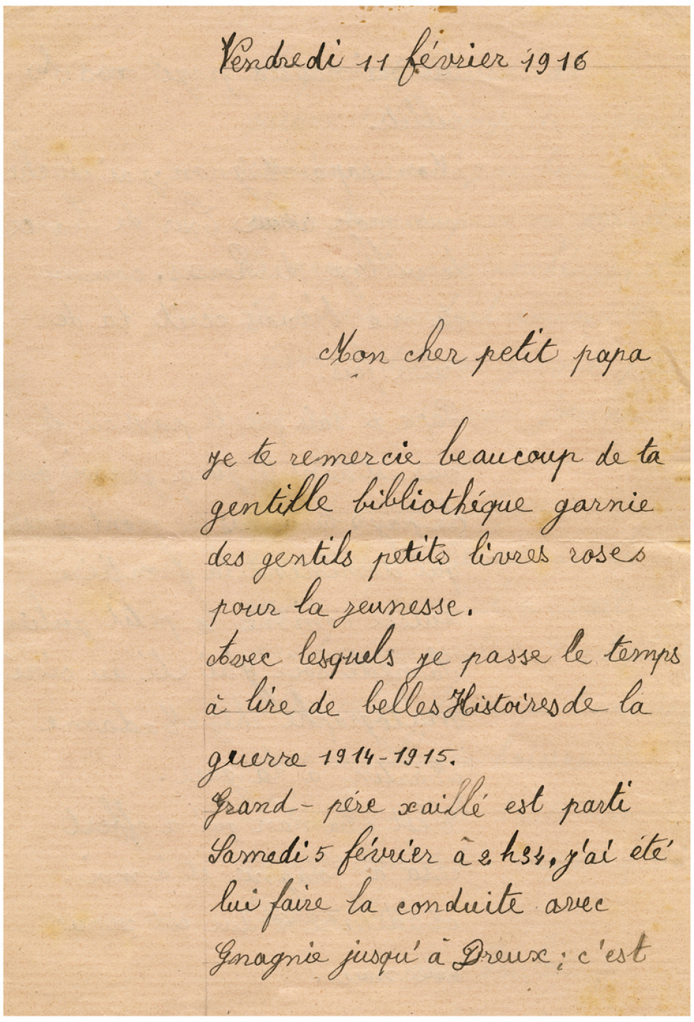 Lettre. 