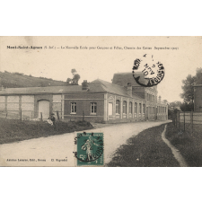 Mont-Saint-Aignan (S.-Inf.) - La nouvelle Ecole pour Garçons et Filles, Chemin des Cottes (Sept 1909).